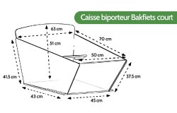 Les dimensions du coffre du biporteur court