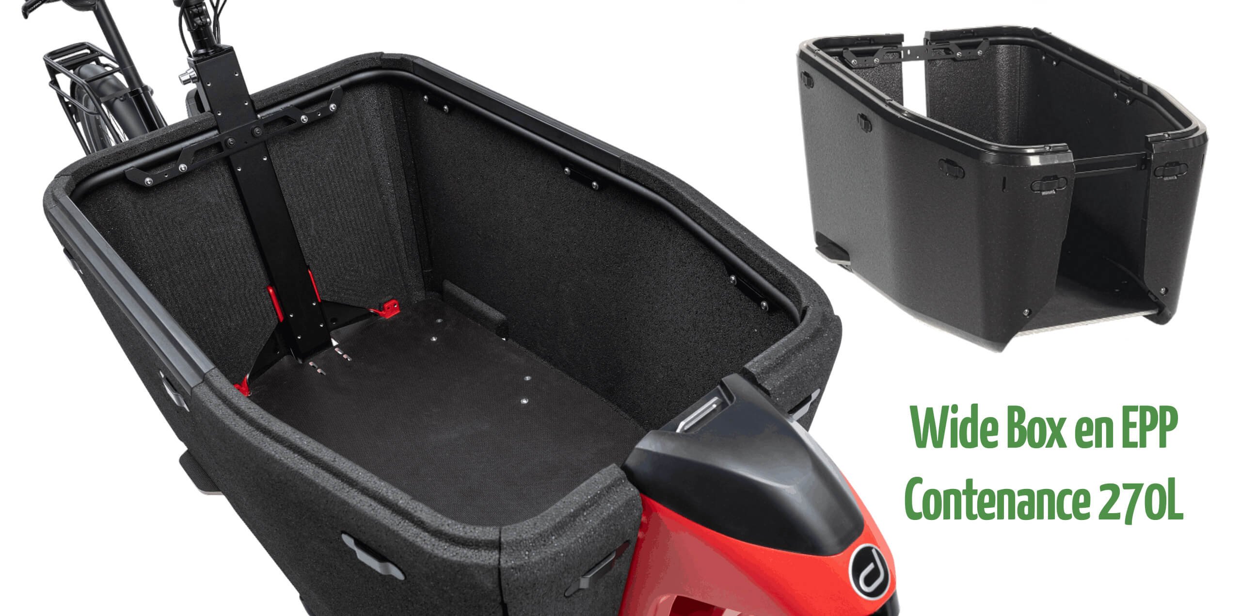 La Wide Box en EPP offre une contenance de 270 litres