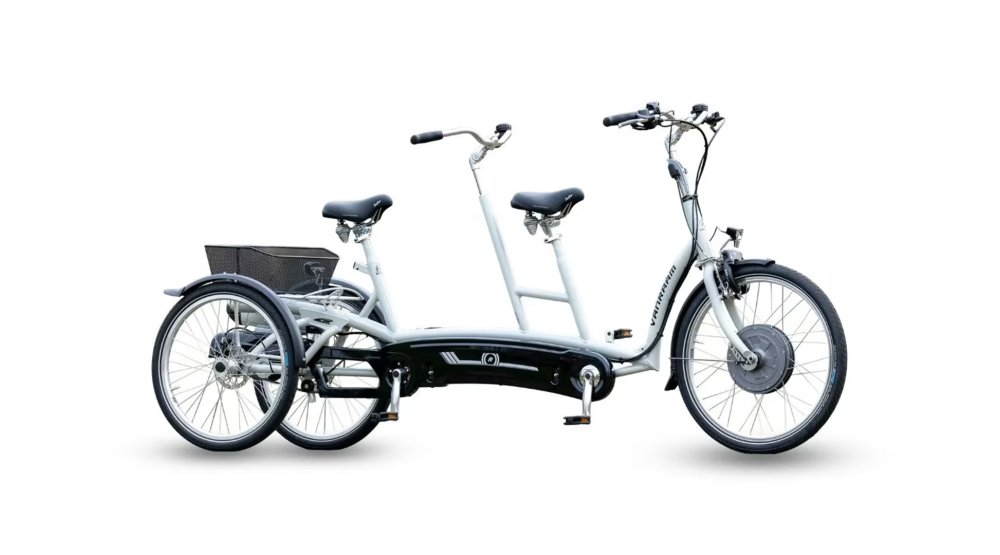 Tandem tricycle électrique Twinny Plus de vanRaam