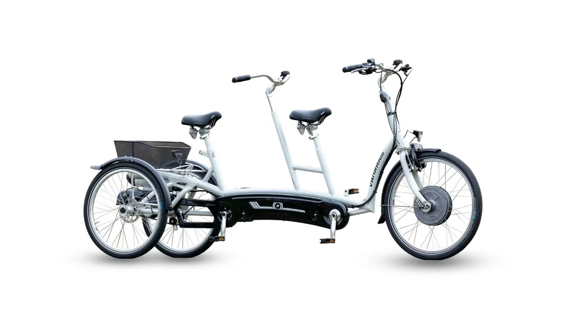 Tandem tricycle électrique Twinny Plus de vanRaam
