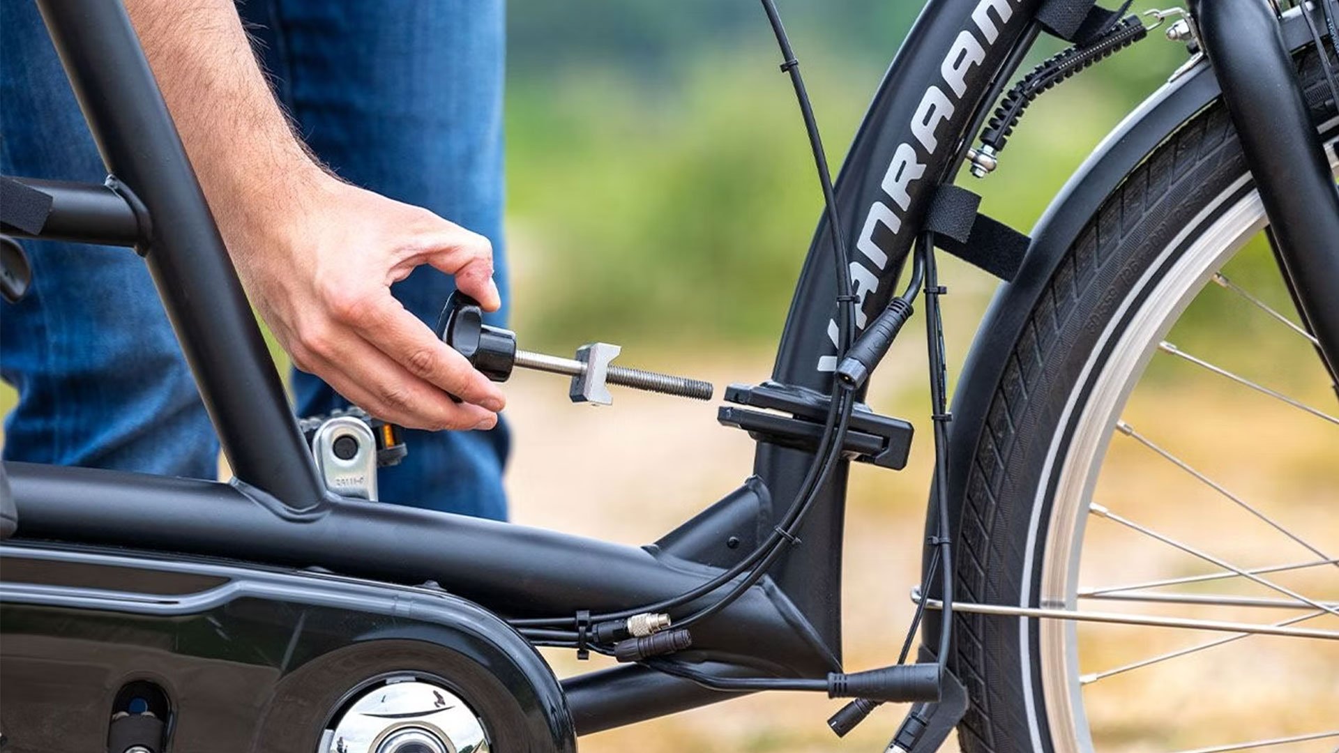 Option cadre divisible pour tandem Twinny Plus de vanRaam