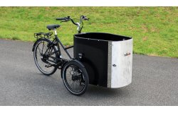 Triporteur Nihola Cargo XL Pro assistance pédalier - Avec porte avant
