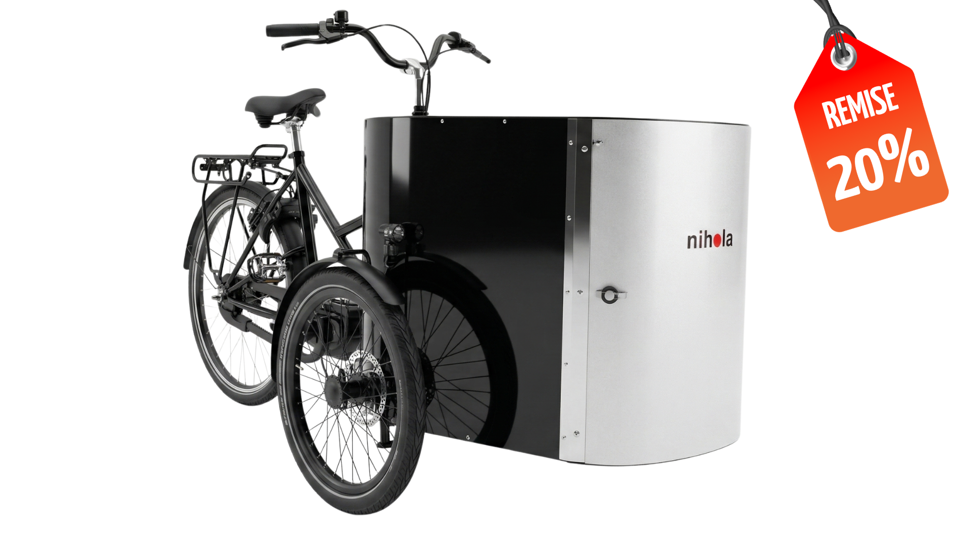 Nihola Cargo XL PRO assistance pédalier avec porte avant (modèle de démonstration)