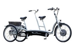 Tandem tricycle électrique Twinny Plus de vanRaam