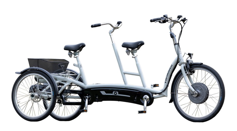 Tandem tricycle électrique Twinny Plus de vanRaam