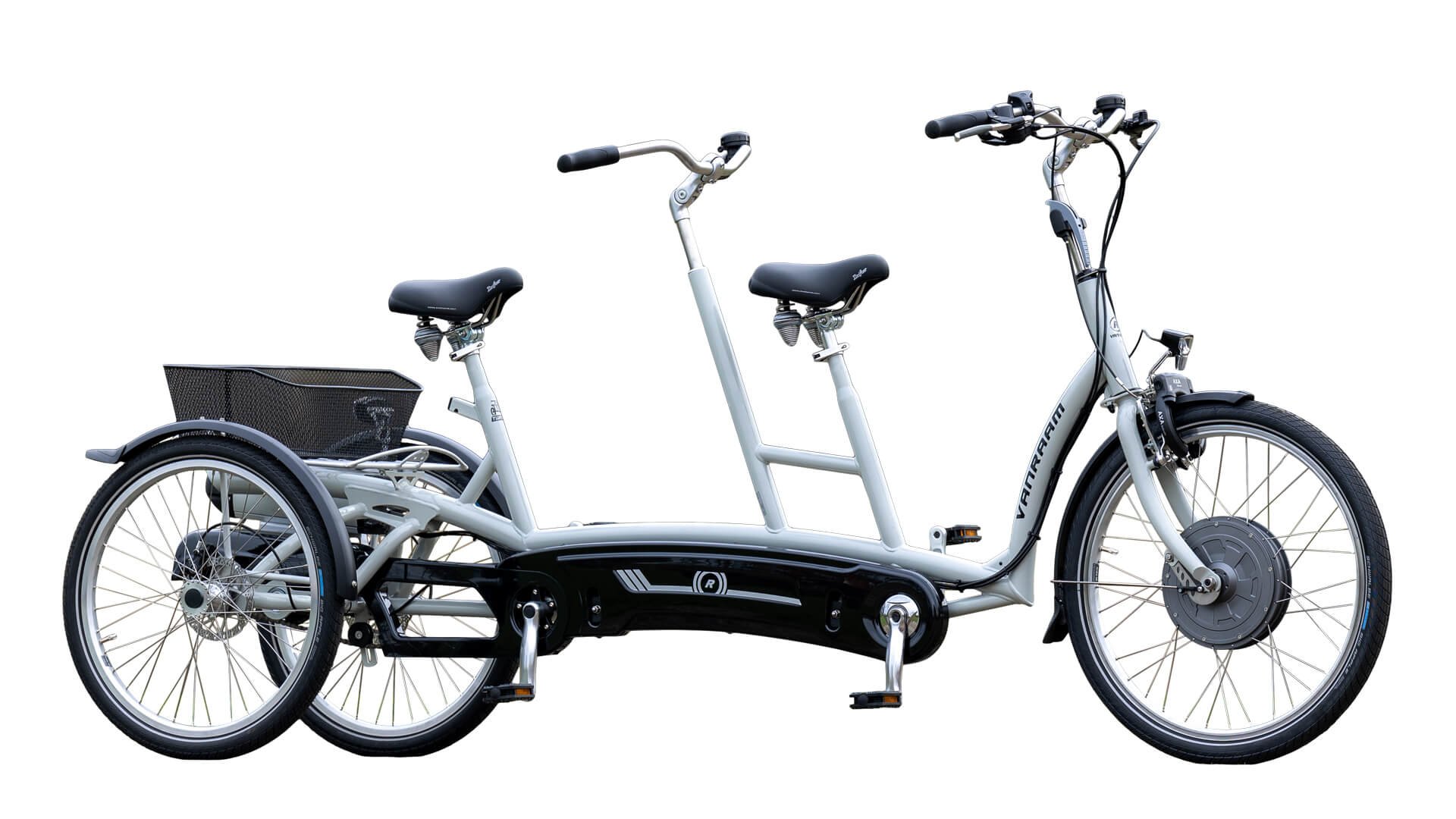 Tandem tricycle électrique Twinny Plus de vanRaam