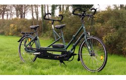 Tandem électrique pliant 28" avec assistance pédalier Shimano