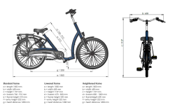 Vélo électrique à enjambement bas Balance Van Raam