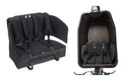 Cette version du biporteur Cargo Verso inclus une banquette 2 places enfants 