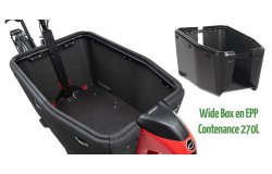 La Wide Box en EPP offre une contenance de 270 litres