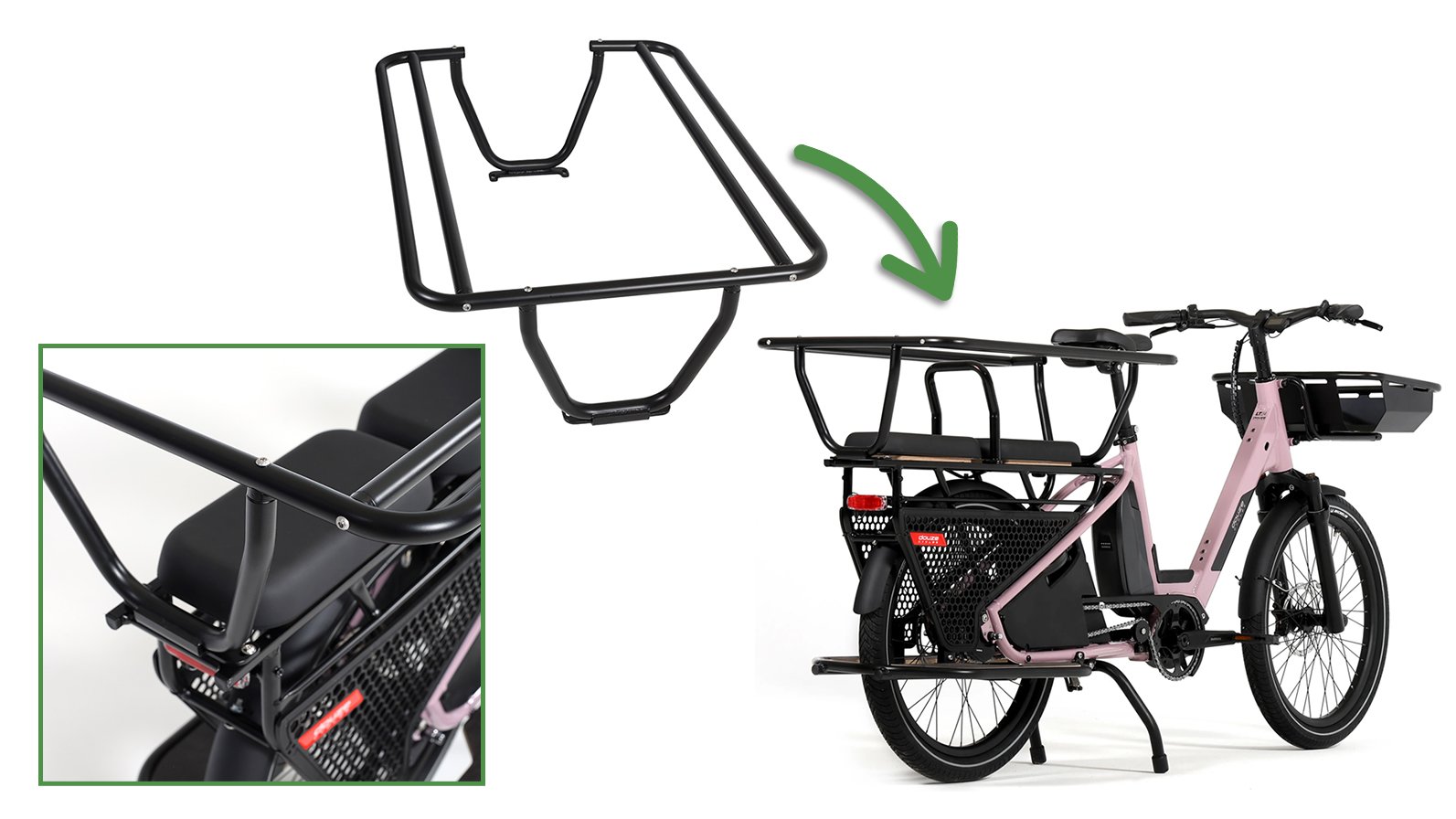 Le side-tube pour porte-bagage arrière