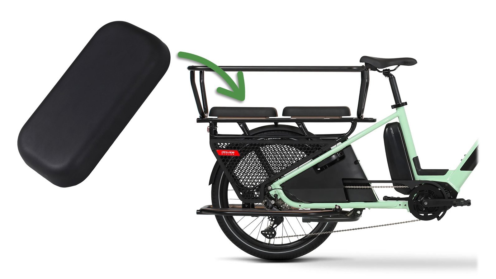 Le coussin d'assise (livré en 2 exemplaires au sein de ce pack) 