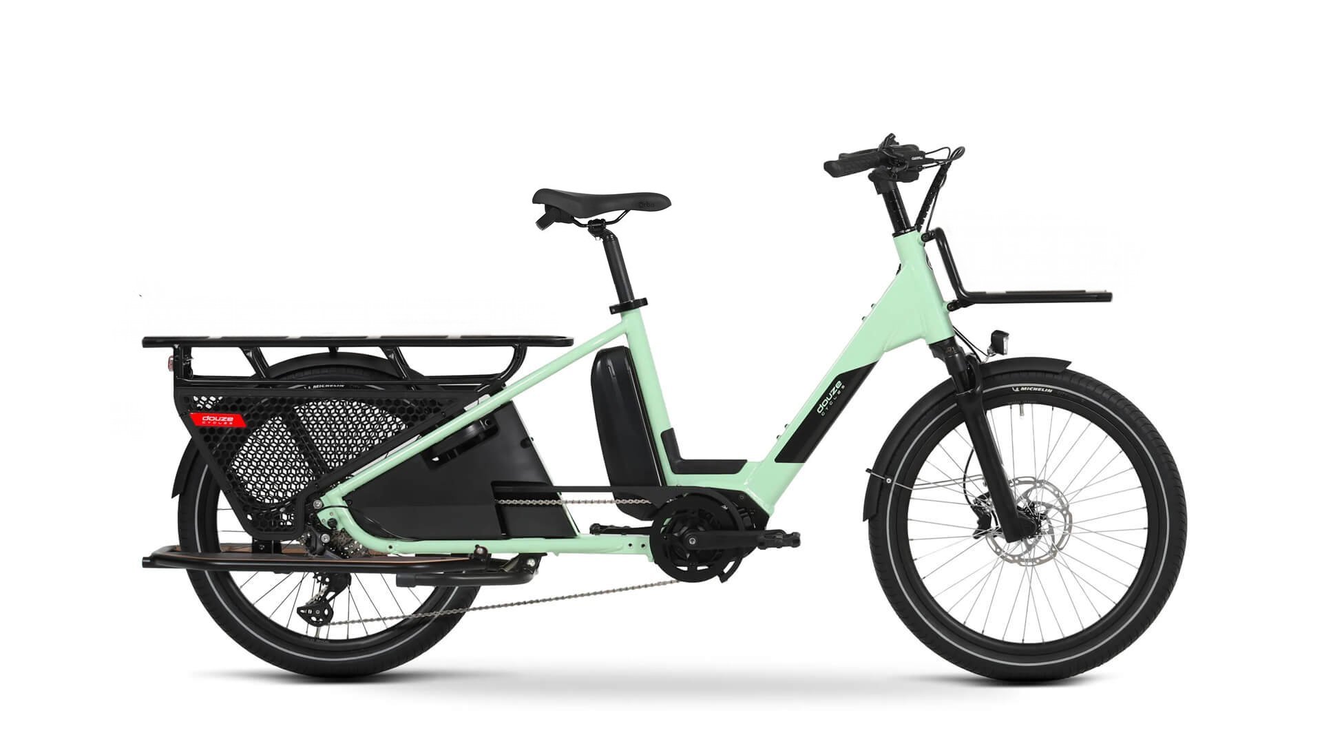 LT24 avec cadre vert menthe et motorisation Bafang