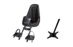 Siège bébé avant Bobike Go Mini Urban Black avec adaptateur pour coffre biporteur