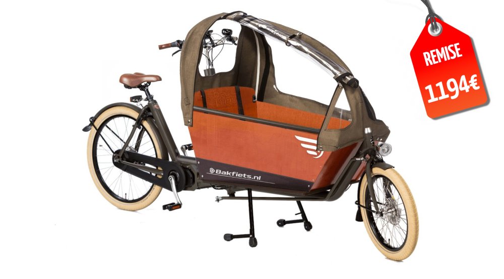 Biporteur Bakfiets Confort - Moteur pédalier SHIMANO (modèle d'exposition) Biporteur Bakfiets Confort - Moteur pédalier SHIMANO (modèle d'exposition)