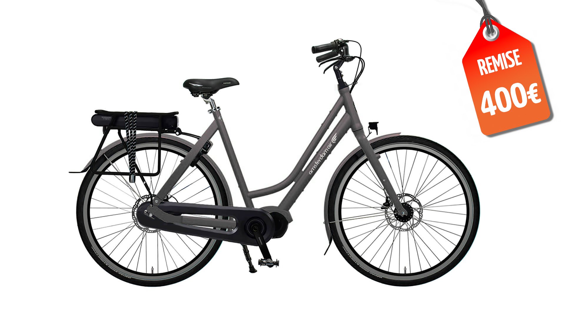Vélo électrique Flevoland – Assistance pédalier Shimano (modèle personnalisé)
