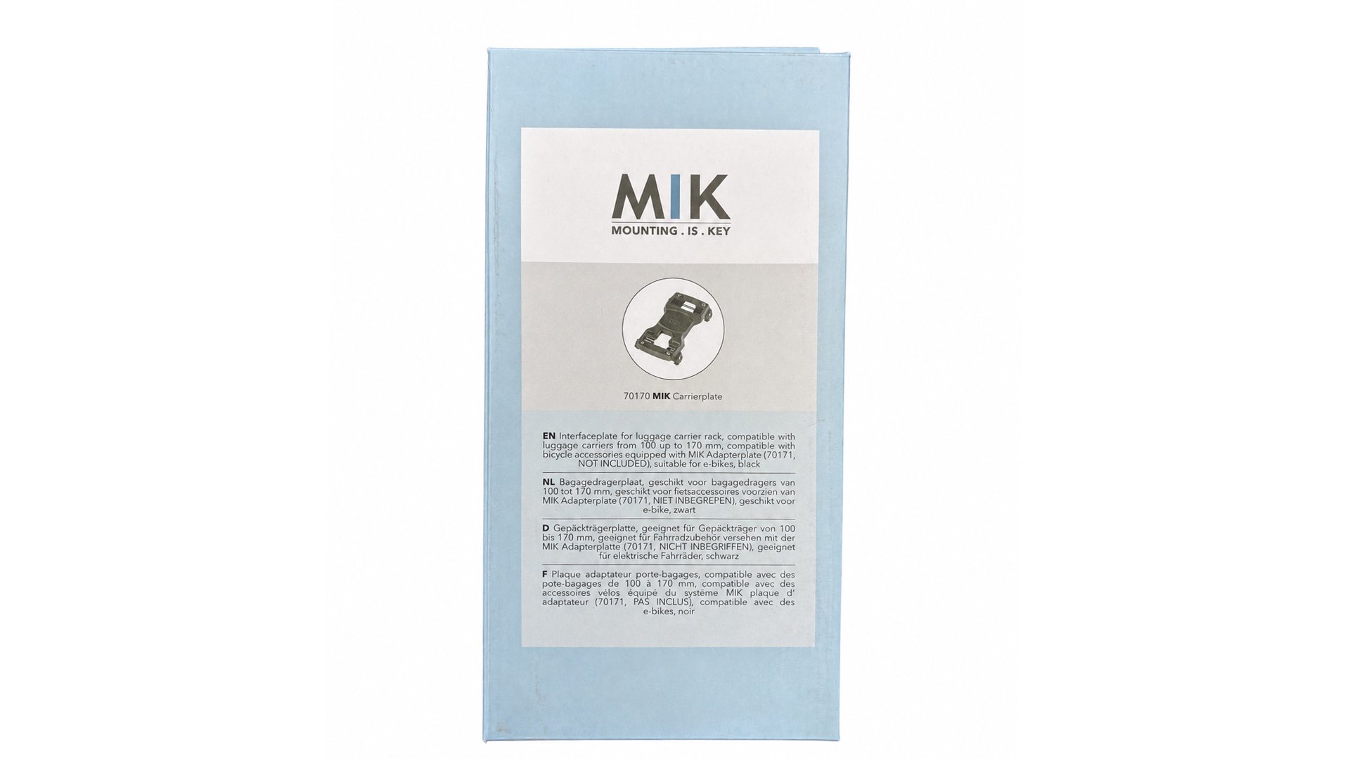 MIK plaque adaptateur porte-bagages noir