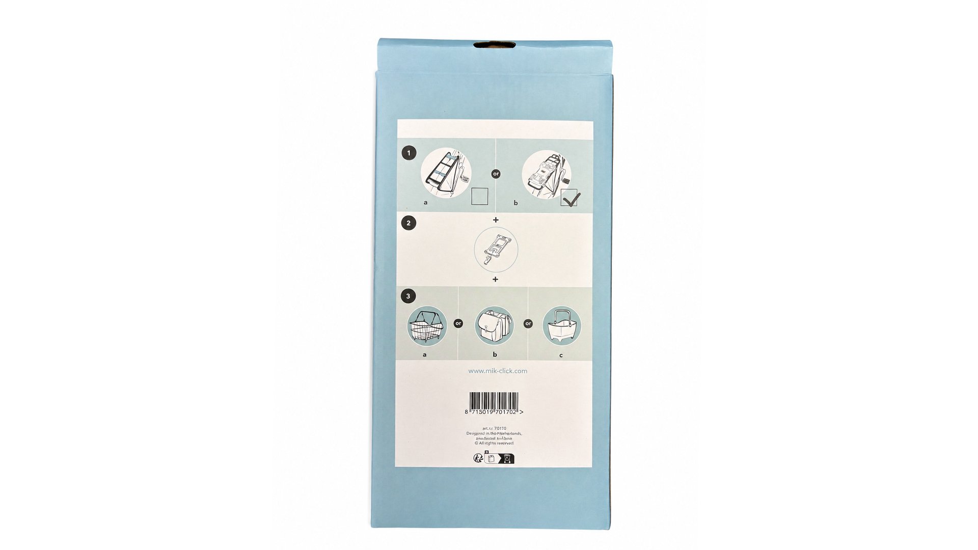 MIK plaque adaptateur porte-bagages noir