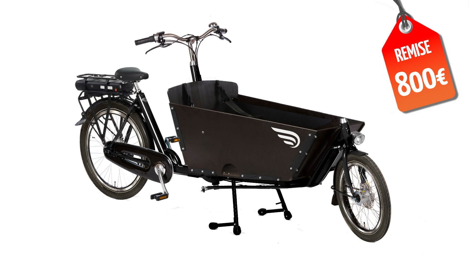 Le biporteur électrique Amsterdam Air dans sa configuration de base