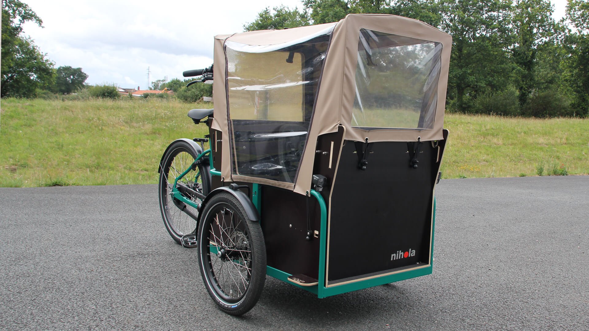 Tente de pluie pour triporteur NIHOLA COMBI 4Family