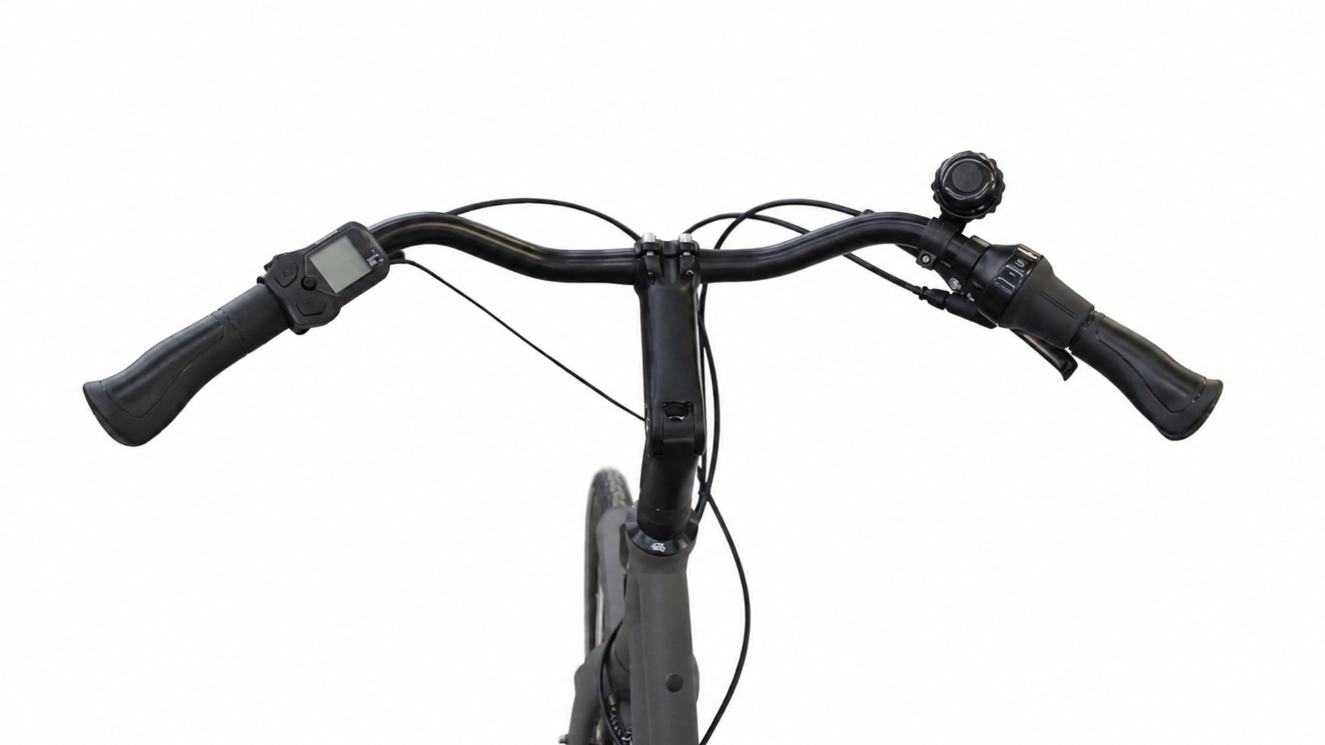 VAE hollandais Flevoland avec cadre aluminium noir brillant et moteur pédalier Shimano E-Bike Systems