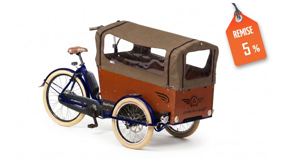 Triporteur électrique Bakfiets Confort - Assistance pédalier Shimano (Modèle de démonstration)