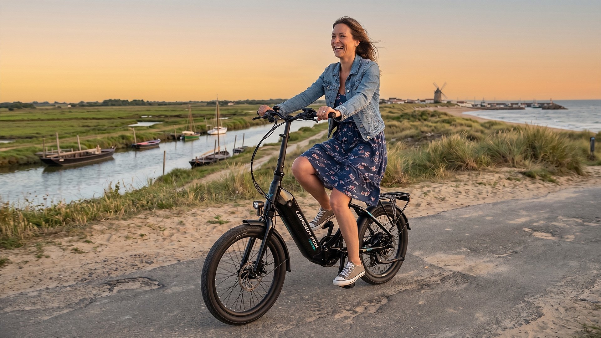 Vélo pliant électrique Tifton | noir