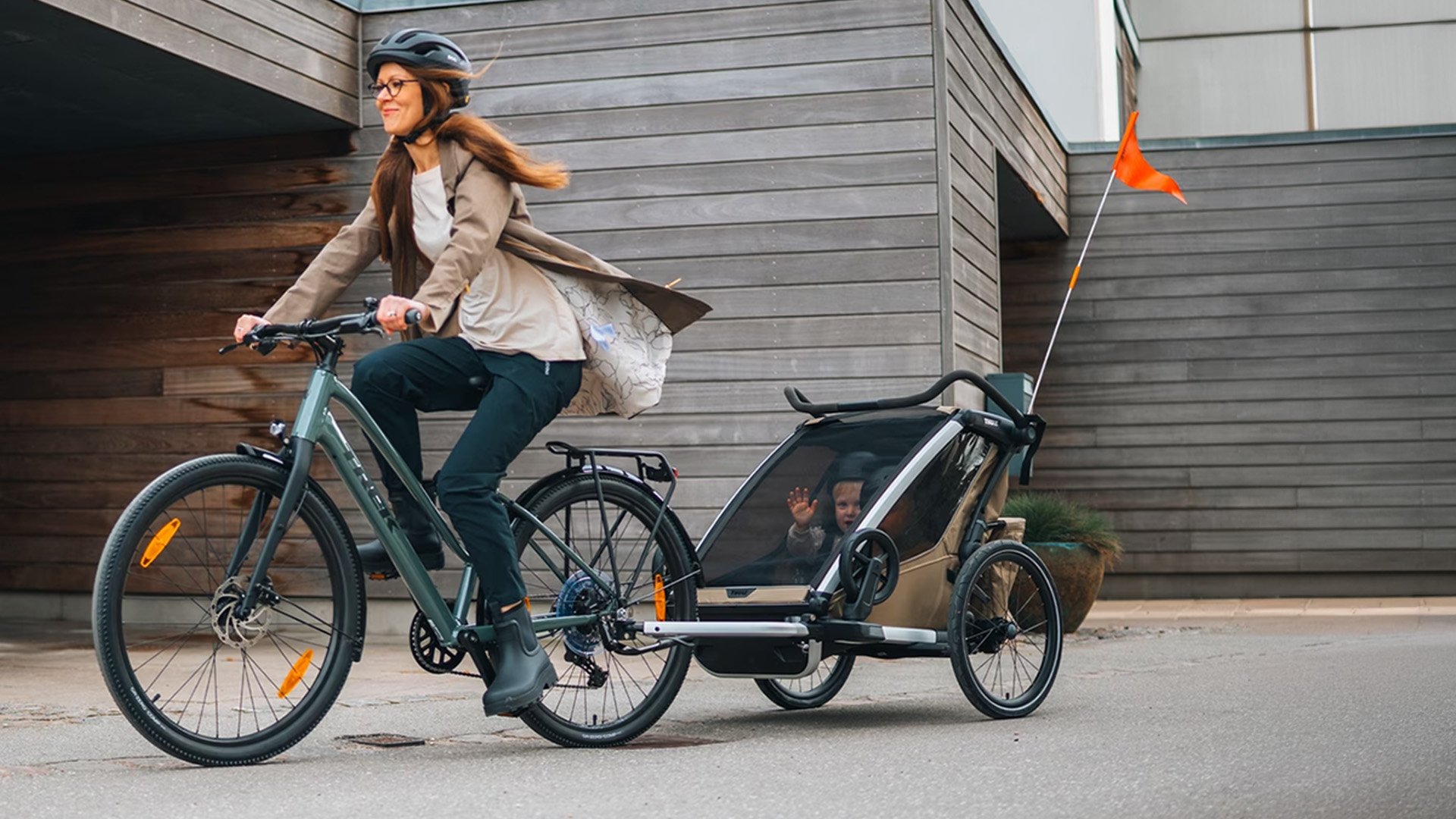 Remorque vélo pour enfants Thule Chariot Cross 2 double