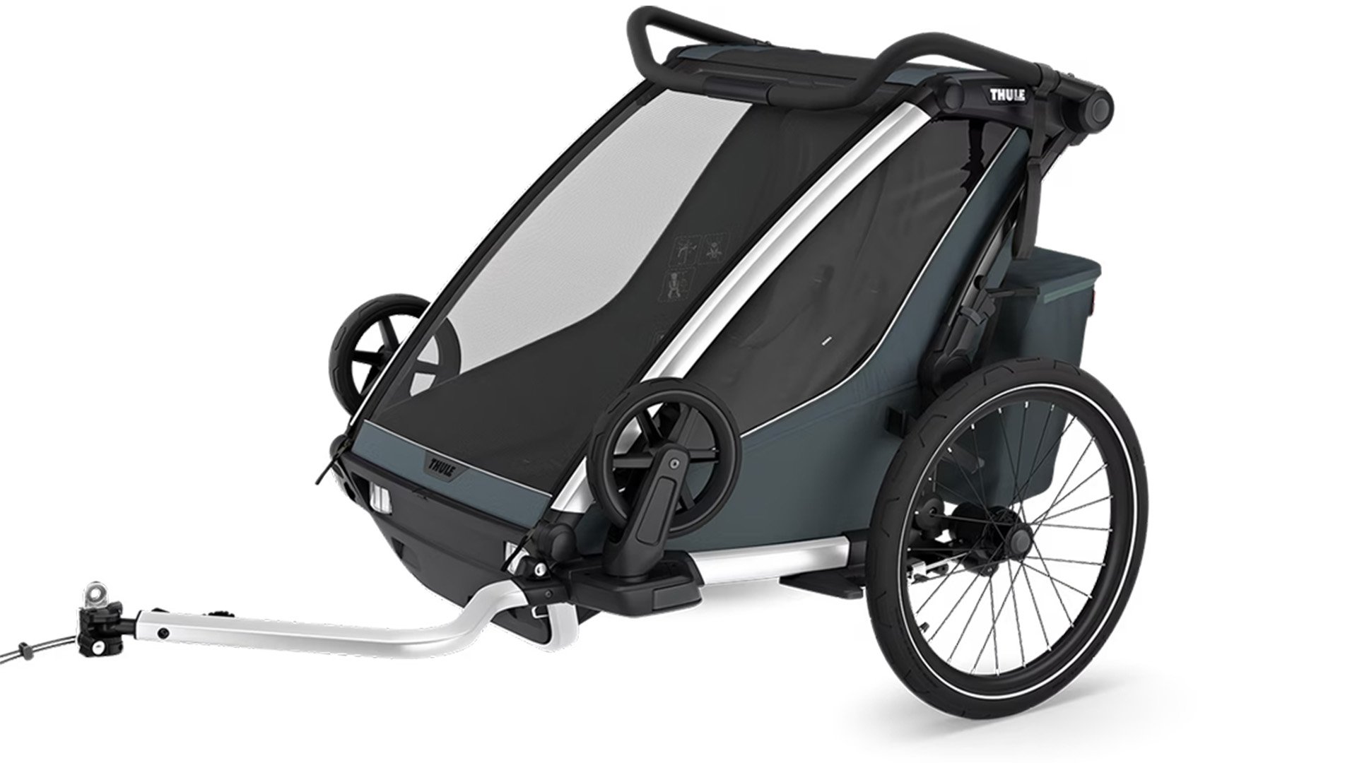 Remorque vélo pour enfants Thule Chariot Cross 2 double