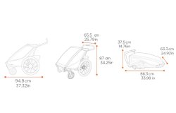 Remorque vélo pour enfant Thule Chariot Sport 2 Single