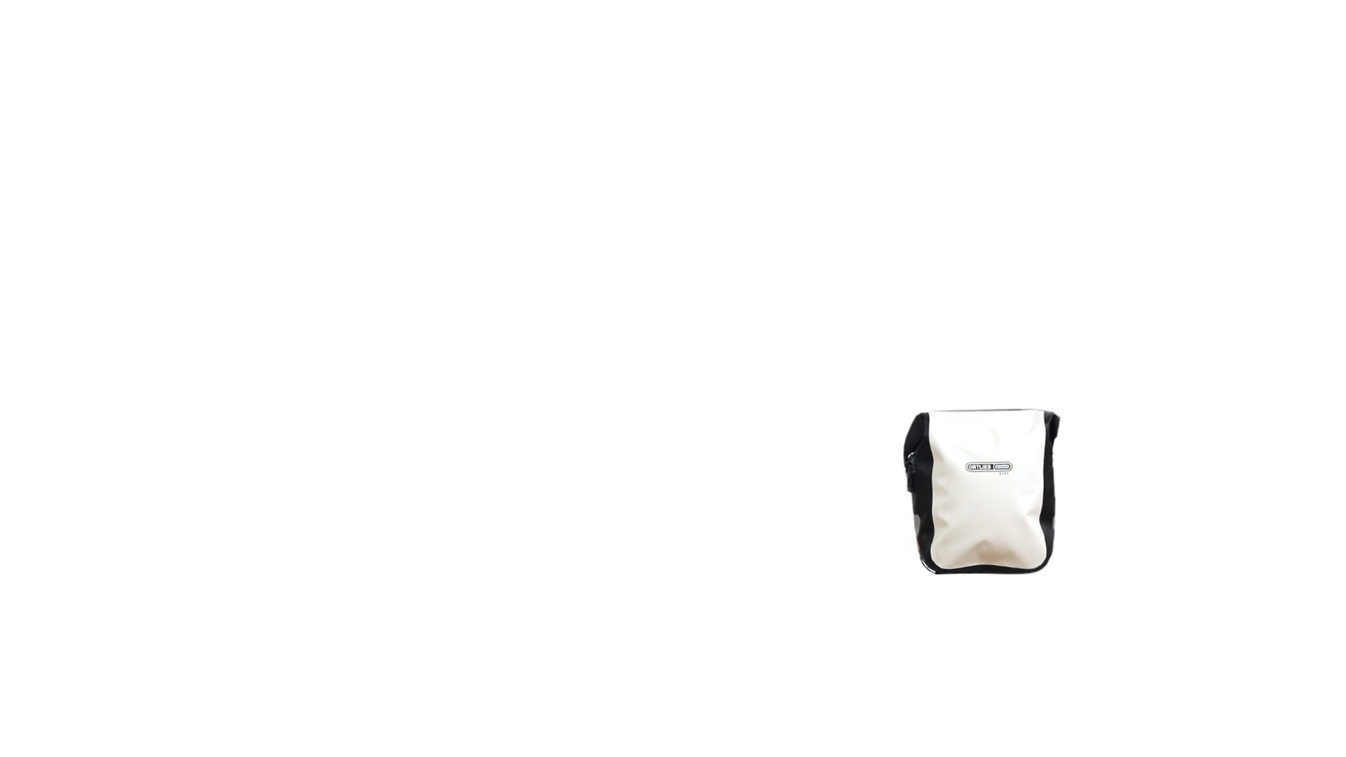 Deux sacoches avant Ortlieb Front Roller City,blanc