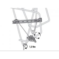 support sacoche amovible porte-bagage electrique