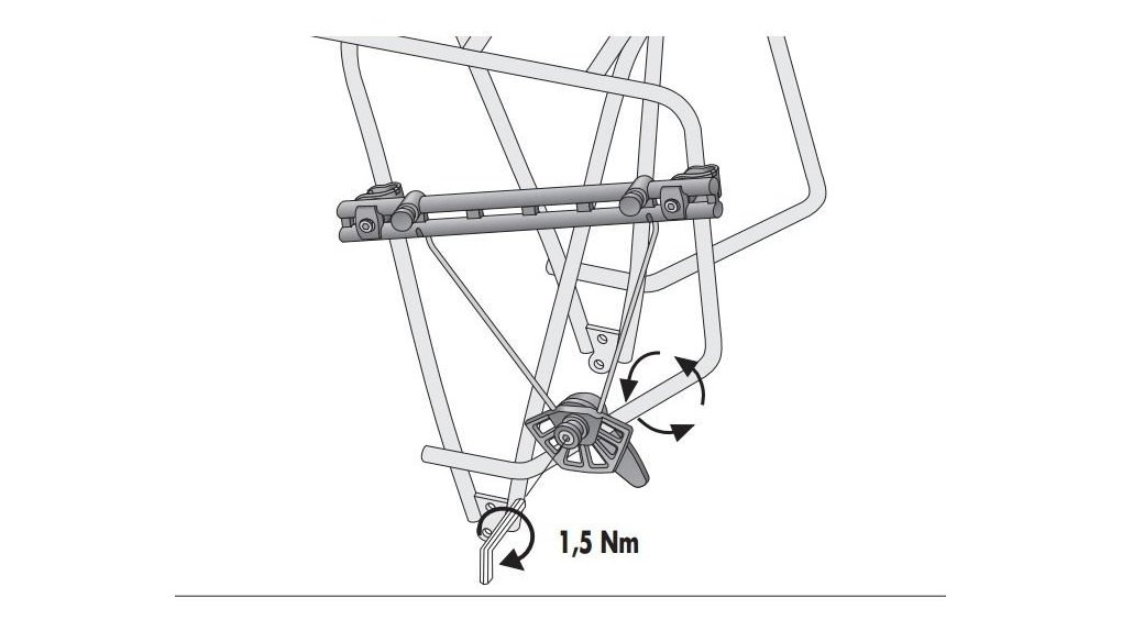 support sacoche amovible porte-bagage electrique