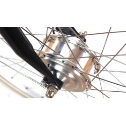 Roue avec moteur 250 W pour frein V-Brake, jante alu argent dia. 622 Andra 20