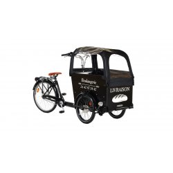 Triporteur Livreur électrique Amsterdam Air Pro avec capote de pluie