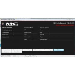 Interface de mise à jour des logiciels vélo électrique MC 33 volts