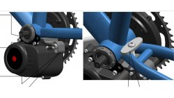 Fixation du moteur pédalier au cadre