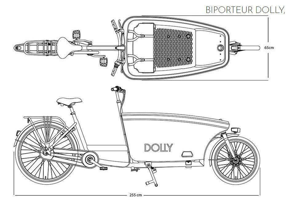 Dimensions biporteur Dolly