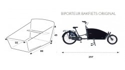 Dimensions biporteur Bakfiets Original Defietsfabriek