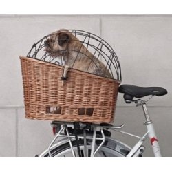 Panier de velo arriere amovible pour transporter un chien