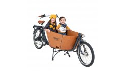 Biporteur babboe City électrique avec 2 enfants