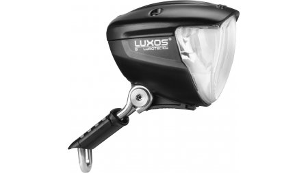 Phare de vélo Luxos 90 lux sur dynamo avec prise recharge USB