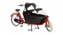 Biporteur électrique Bakfiets rouge