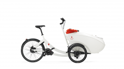 Le Triobike Mono avec caisse et cadre blancs