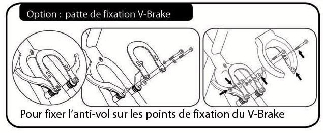 Antivol Velo sur cadre AXA Defender