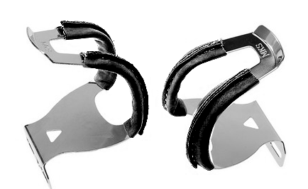 cale-pieds cuir noir