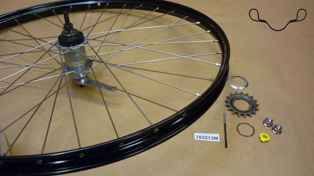 Roue sales velo retropedalage