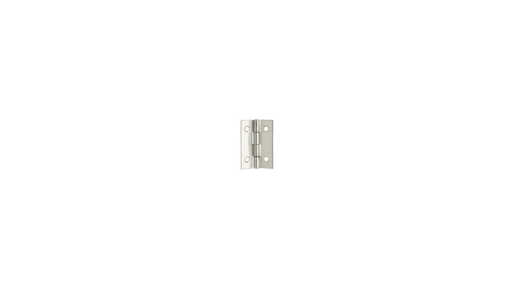Charnière universelle inox, L.40 x l.25 mm