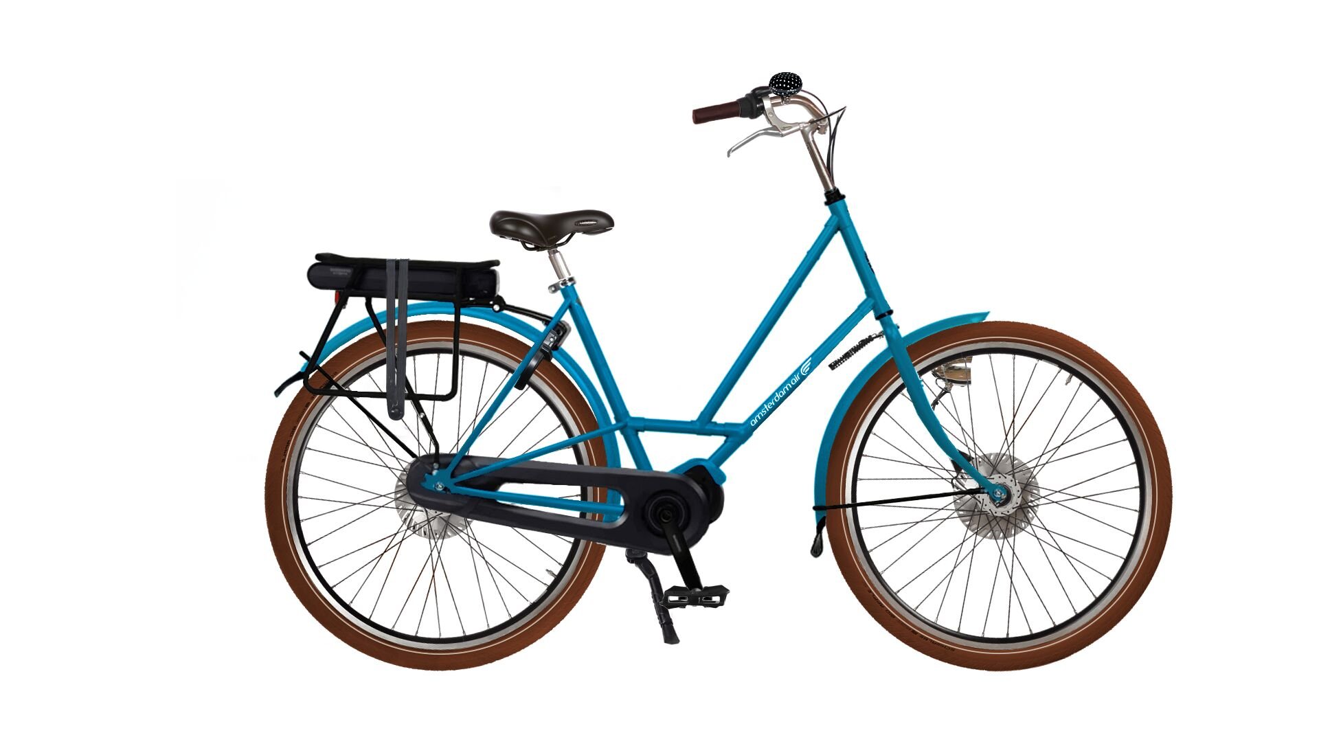 Velo electrique City Zen avec moteur pedalier pour transport d enfant