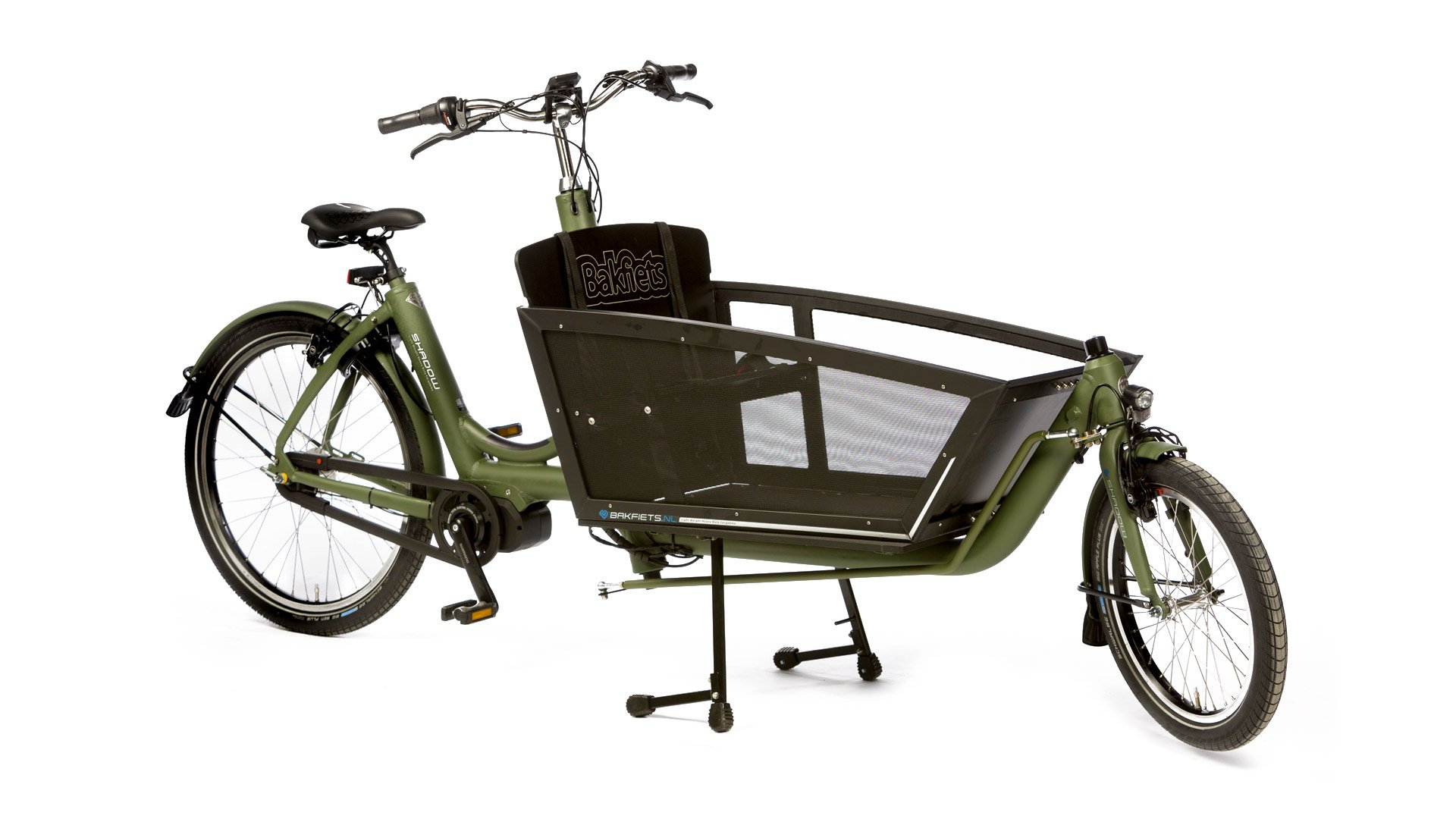 Biporteur électrique Shadow avec cadre aluminium vert olive